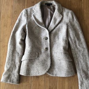 Theory beige wool winter blazer
